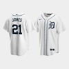 Men's Detroit Tigers 21 JaCoby Jones White Home Jersey - Robokeg