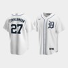 Men's Detroit Tigers 27 Jordan Zimmermann White Home Jersey - Robokeg