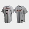Men's Detroit Tigers 3 Alan Trammell Gray Road Jersey - Robokeg