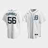 Men's Detroit Tigers 56 Spencer Turnbull White Home Jersey - Robokeg