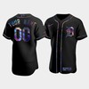 Men's Detroit Tigers Custom Black Golden Edition Holographic Jersey - Robokeg