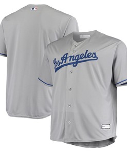 Men's Gray Los Angeles Dodgers Big & Tall Team Jersey - Robokeg