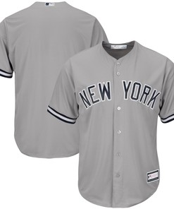 Men's Gray New York Yankees Big & Tall Team Jersey - Robokeg