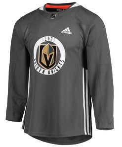 Men's Gray Vegas Golden Knights Practice Jersey Jersey - Robokeg