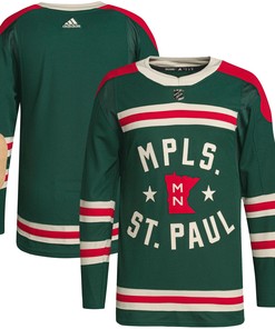 Men's Green Minnesota Wild 2022 Winter Classic Jersey Jersey - Robokeg