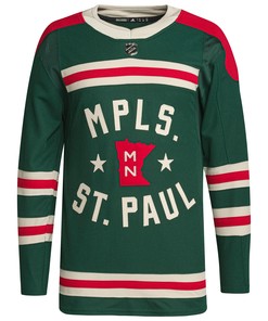 Men's Green Minnesota Wild 2022 Winter Classic Jersey Jersey - Robokeg