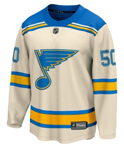 Men's Jordan Binnington Cream St. Louis Blues 2022 Winter Classic Breakaway Player Jersey Jersey - Robokeg