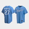 Men's Kansas City Royals 27 Adalberto Mondesi Light Blue Alternate Jersey - Robokeg
