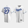 Men's Kansas City Royals 27 Adalberto Mondesi White Home Jersey - Robokeg