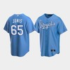 Men's Kansas City Royals 65 Jakob Junis Light Blue Alternate Jersey - Robokeg