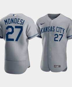 Men's Kansas City Royals Adalberto Mondesi 27 2022-23 Gray Jersey - Robokeg