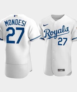 Men's Kansas City Royals Adalberto Mondesi 27 2022-23 White Jersey - Robokeg