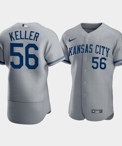 Men's Kansas City Royals Brad Keller 56 2022-23 Gray Jersey - Robokeg