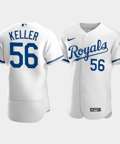Men's Kansas City Royals Brad Keller 56 2022-23 White Jersey - Robokeg