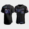 Men's Kansas City Royals Custom Black Golden Edition Holographic Jersey - Robokeg