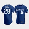 Men's Kansas City Royals Kyle Isbel 28 2022-23 Blue Jersey - Robokeg