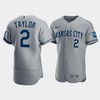 Men's Kansas City Royals Michael A. Taylor 2 2022-23 Gray Jersey - Robokeg