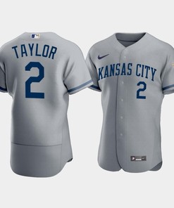Men's Kansas City Royals Michael A. Taylor 2 2022-23 Gray Jersey - Robokeg