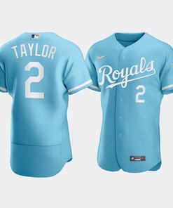 Men's Kansas City Royals Michael A. Taylor 2 2022-23 Powder Blue Jersey - Robokeg