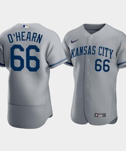 Men's Kansas City Royals Ryan O'Hearn 66 2022-23 Gray Jersey - Robokeg