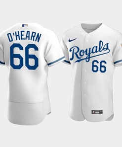 Men's Kansas City Royals Ryan O'Hearn 66 2022-23 White Jersey - Robokeg