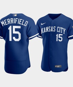 Men's Kansas City Royals Whit Merrifield 15 2022-23 Blue Jersey - Robokeg