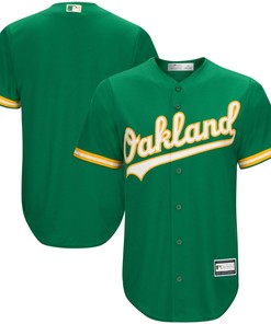 Men's Kelly Green Oakland Athletics Big & Tall Team Jersey - Robokeg