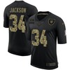 Mens Las Vegas Raiders #34 Bo Jackson Black Camo Salute To Service Limited Stitched Nfl Jersey - Robokeg