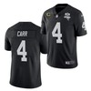 Mens Las Vegas Raiders #4 Derek Carr Black 2020 Inaugural Season With C Patch Vapor Limited Stitched Nfl Jersey - Robokeg