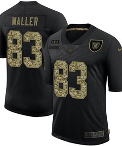 Mens Las Vegas Raiders #83 Darren Waller Black Camo Salute To Service Limited Stitched Nfl Jersey - Robokeg