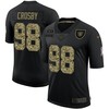 Mens Las Vegas Raiders #98 Maxx Crosby Black Camo Salute To Service Limited Stitched Nfl Jersey - Robokeg