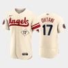 Men's Los Angeles Angels 17 Shohei Ohtani 2022-23 City Connect Cream Jersey - Robokeg