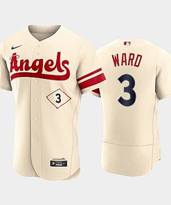 Men's Los Angeles Angels 3 Taylor Ward 2022-23 City Connect Cream Jersey - Robokeg