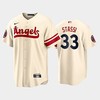 Men's Los Angeles Angels 33 Max Stassi 2022-23 City Connect Cream Jersey - Robokeg