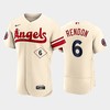 Men's Los Angeles Angels 6 Anthony Rendon 2022-23 City Connect Cream Jersey - Robokeg