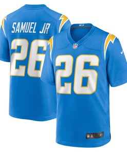 Mens Los Angeles Chargers Asante Samuel Jr Powder Blue 2021 Nfl Draft Pick Player Game Jersey Gift For Los Angeles Chargers Fans - Robokeg