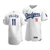 Men's Los Angeles Dodgers A.j. Pollock 11 2020 World Series Champions Home Jersey White - Robokeg