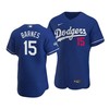 Men's Los Angeles Dodgers Austin Barnes 15 2020 World Series Champions Alternate Jersey Royal - Robokeg