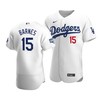 Men's Los Angeles Dodgers Austin Barnes 15 2020 World Series Champions Home Jersey White - Robokeg