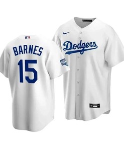 Men's Los Angeles Dodgers Austin Barnes 15 2020 World Series Champions White Home Jersey - Robokeg