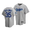 Men's Los Angeles Dodgers Cody Bellinger 35 2020 World Series Champions Gray Alternate Jersey - Robokeg
