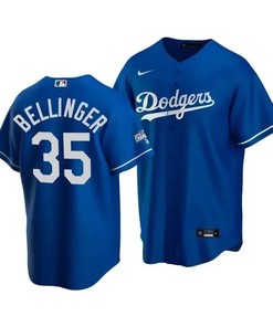 Men's Los Angeles Dodgers Cody Bellinger 35 2020 World Series Champions Royal Alternate Jersey - Robokeg