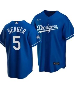 Men's Los Angeles Dodgers Corey Seager 5 2020 World Series Champions Royal Alternate Jersey - Robokeg