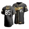 Men's Los Angeles Dodgers Dustin May 85 2020 World Series Champions Golden Jersey Black - Robokeg