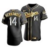 Men's Los Angeles Dodgers Enrique Hernandez 14 2020 World Series Champions Golden Jersey Black - Robokeg