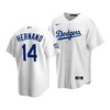 Men's Los Angeles Dodgers Enrique Hernandez 14 2020 World Series Champions White Home Jersey - Robokeg