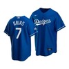 Men's Los Angeles Dodgers Julio Urias 7 2020 World Series Champions Royal Alternate Jersey - Robokeg