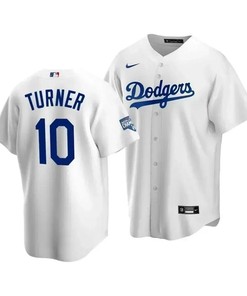 Men's Los Angeles Dodgers Justin Turner 10 2020 World Series Champions White Home Jersey - Robokeg