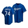 Men's Los Angeles Dodgers Kenley Jansen 74 2020 World Series Champions Royal Alternate Jersey - Robokeg