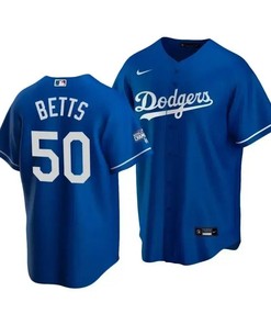 Men's Los Angeles Dodgers Mookie Betts 50 2020 World Series Champions Royal Alternate Jersey - Robokeg